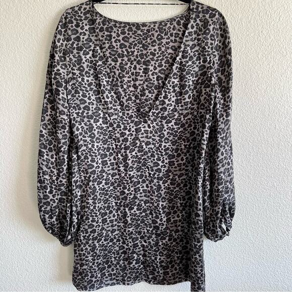 Equipment Zipporah Short Dress in Silver Steel Multi - Picture 6 of 10